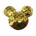 aplique mickey dourado